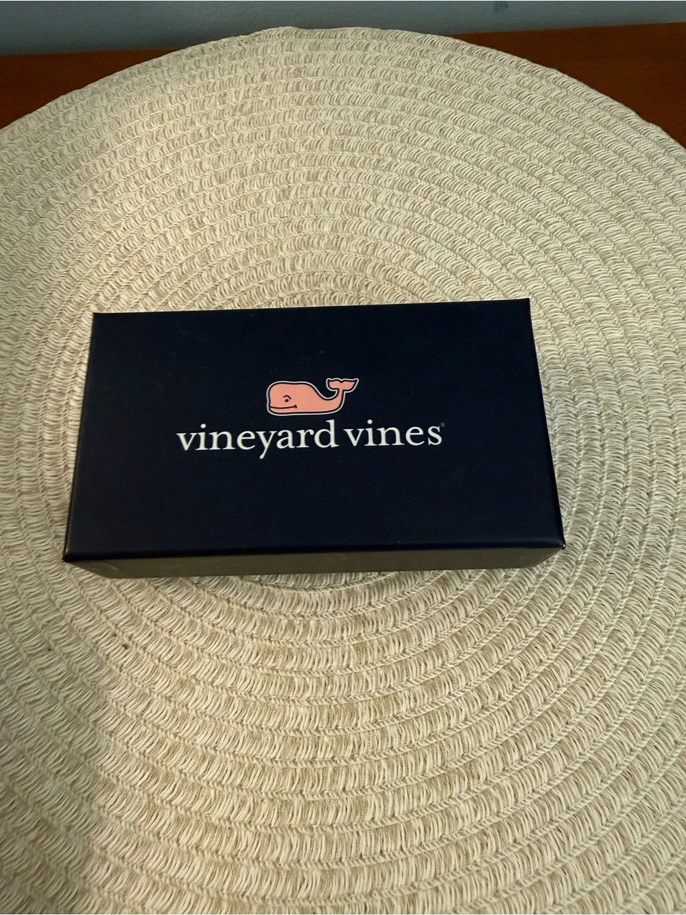 Vineyard Vines Navy and Light Blue Geometric Bow Tie